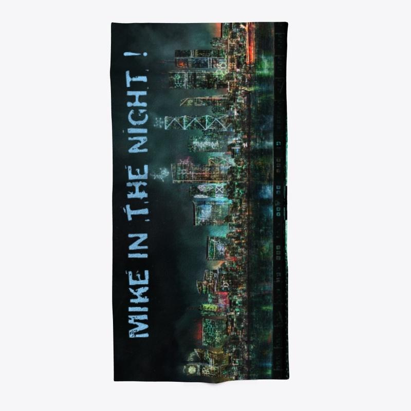 Mike in the Night Beach Towel 